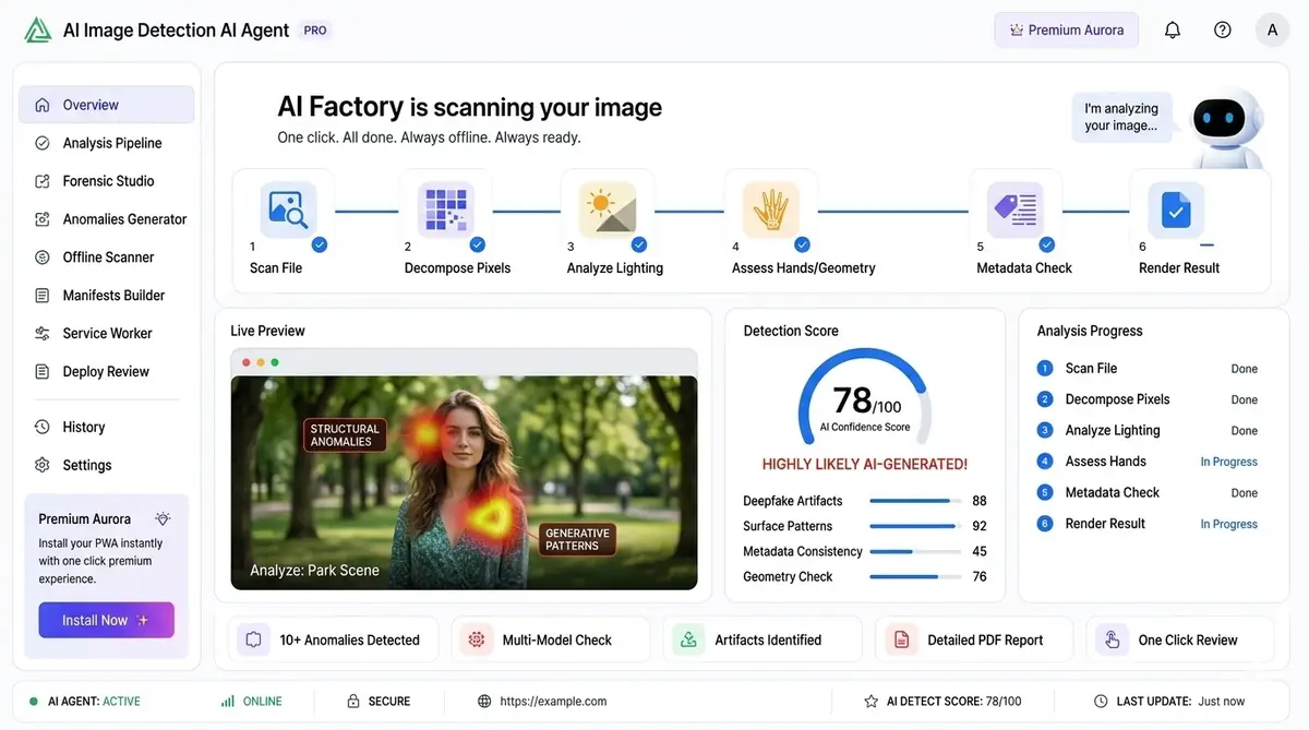 AI Swedish learning dashboard — example of the AI tool dashboard software